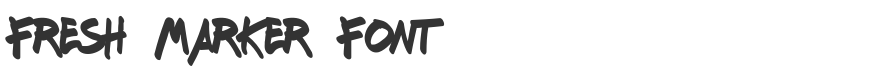 Fresh Marker Font