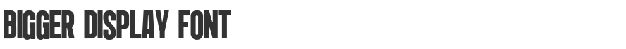 Bigger Display font