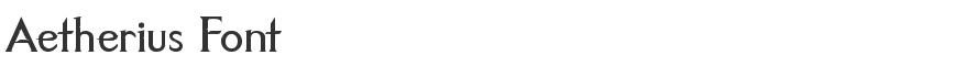Aetherius Font
