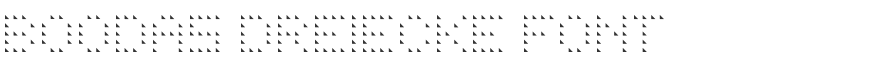 Boodas Dreiecke Font