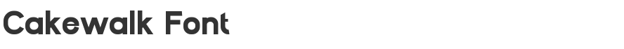 Cakewalk Font