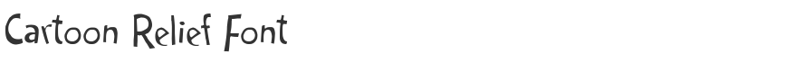 Cartoon Relief Font