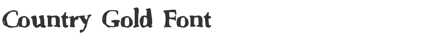 Country Gold Font