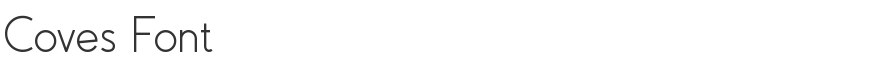 Coves Font