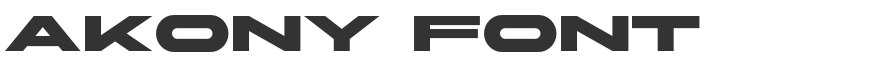 Akony Font