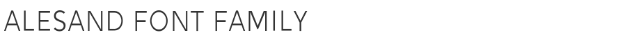 Alesand Font Family