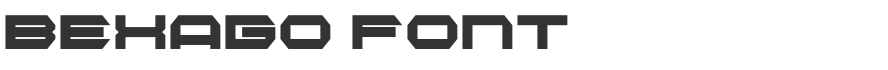 Bexago Font