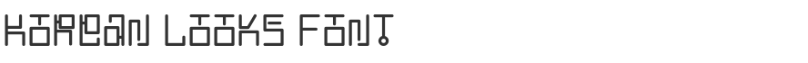 Korean Looks Font