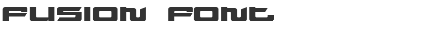 Fusion Font