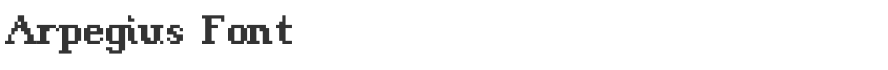 Arpegius Font