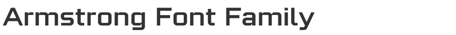 Armstrong Font Family