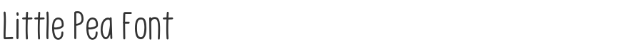 Little Pea Font