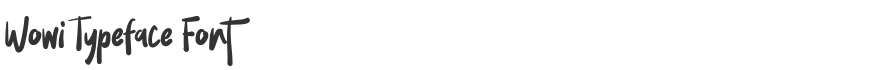 Wowi Typeface Font