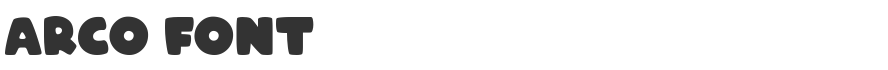 Arco Font