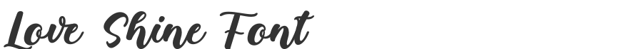 Love Shine Font