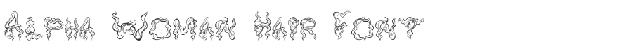 Alpha Woman Hair Font