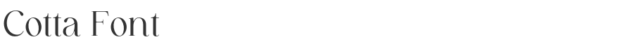 Cotta Font