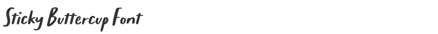 Sticky Buttercup Font