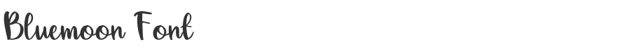 Bluemoon Font