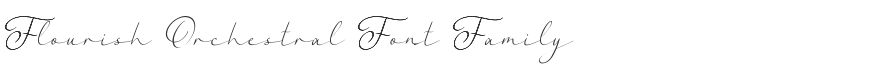 Flourish Orchestral Font Family