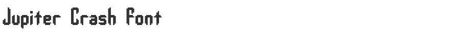 Jupiter Crash Font