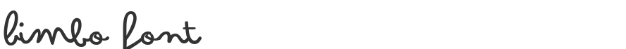 Bimbo Font