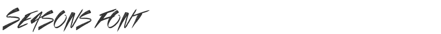 Seasons Font