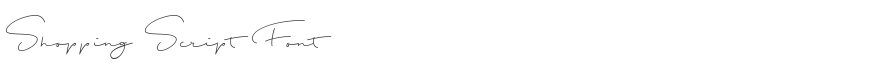 Shopping Script Font