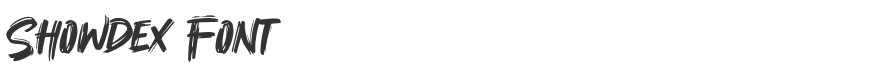 Showdex Font