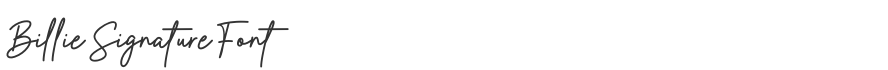 Billie Signature Font