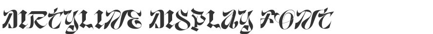 Dirtyline Display Font