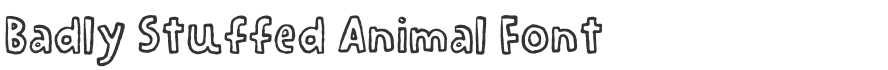 Badly Stuffed Animal Font