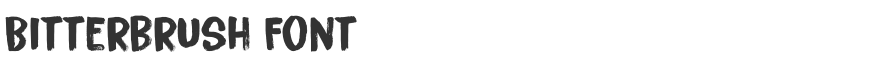 Bitterbrush Font