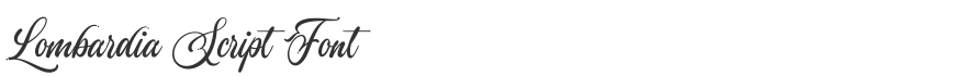 Lombardia Script Font