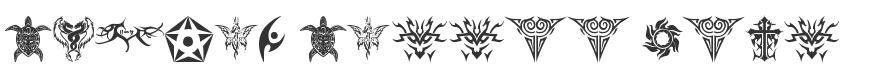 Tribal Tattoo Font
