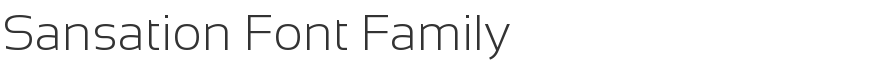 Sansation Font Family