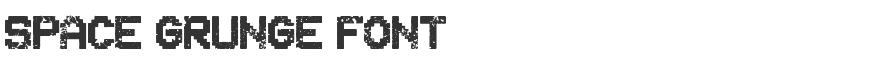 Space Grunge Font