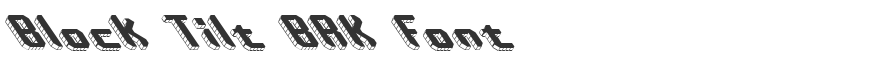 Block Tilt BRK Font