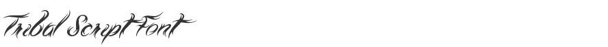 Tribal Script Font