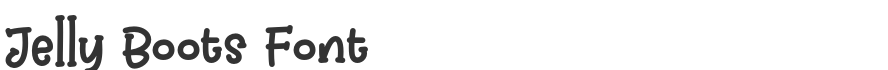 Jelly Boots Font