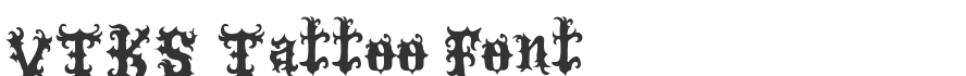 VTKS Tattoo Font