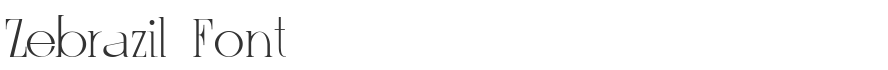 Zebrazil Font