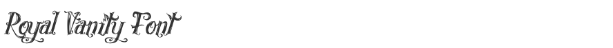 Royal Vanity Font