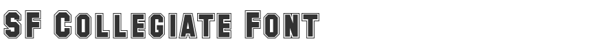 SF Collegiate Font