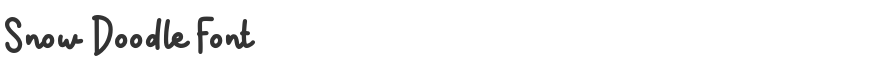Snow Doodle Font