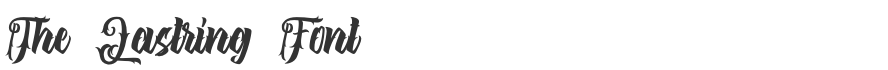 The Lastring Font