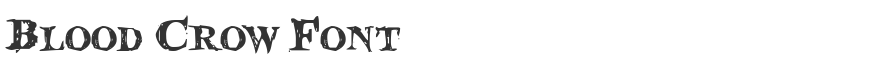 Blood Crow Font