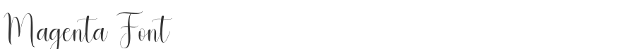 Magenta Font
