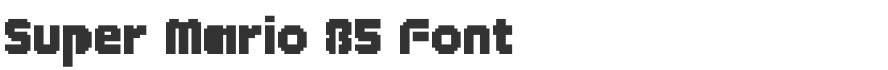 Super Mario 85 Font