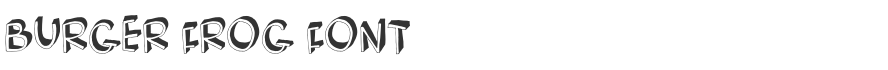 Burger Frog Font